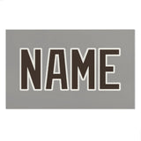 Custom Gray Brown Beach Towel