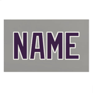 Custom Gray Purple Beach Towel