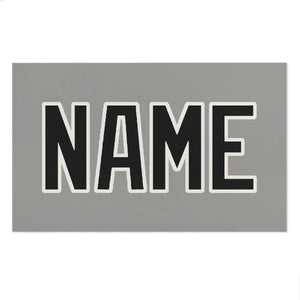 Custom Gray Black Beach Towel