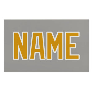 Custom Gray Yellow Beach Towel