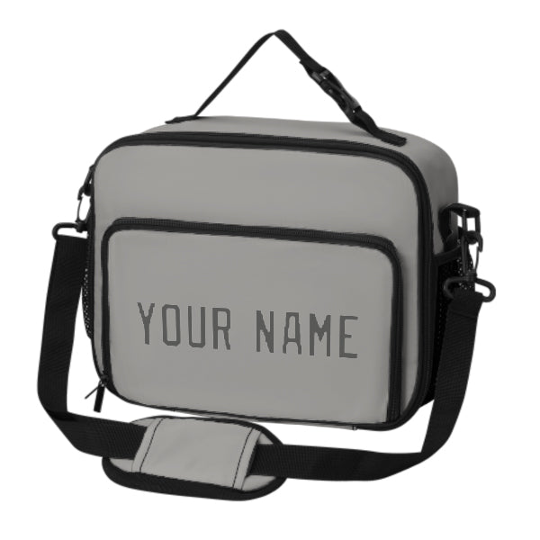 Custom Gray Dark Grey Lunch Bag