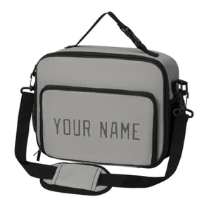 Custom Gray Dark Grey Lunch Bag