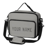 Custom Gray Dark Grey Lunch Bag