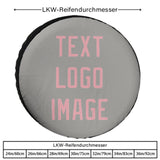 Custom Gray Light Pink Truck Tires