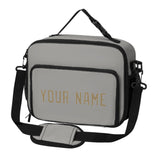 Custom Gray Light Khaki Lunch Bag