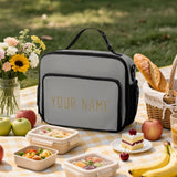 Custom Gray Light Khaki Lunch Bag