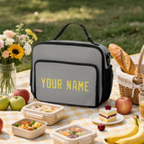 Custom Gray Light Yellow Lunch Bag