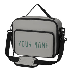 Custom Gray Blue Green Lunch Bag
