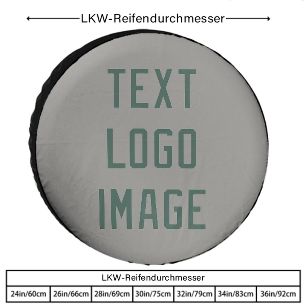 Custom Gray Blue Green Truck Tires