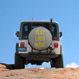 Custom Gray Gold Truck Tires