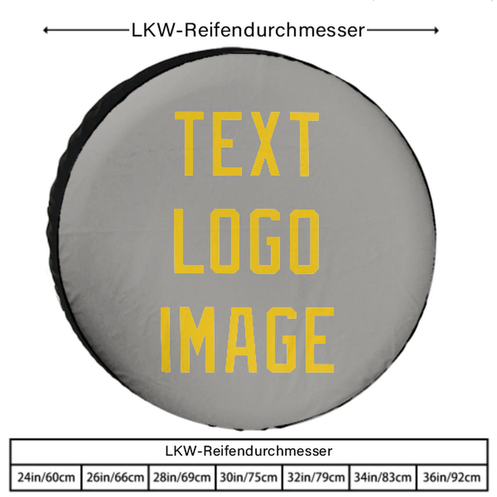 Custom Gray Gold Truck Tires