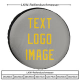 Custom Gray Gold Truck Tires