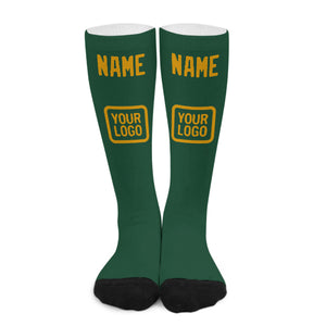 Custom Green Yellow Knee-High Sock