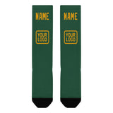 Custom Green Yellow Knee-High Sock