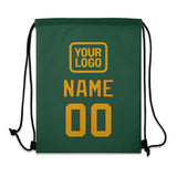 Custom Green Yellow Drawstring Bag