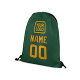 Custom Green Yellow Drawstring Bag