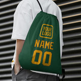 Custom Green Yellow Drawstring Bag