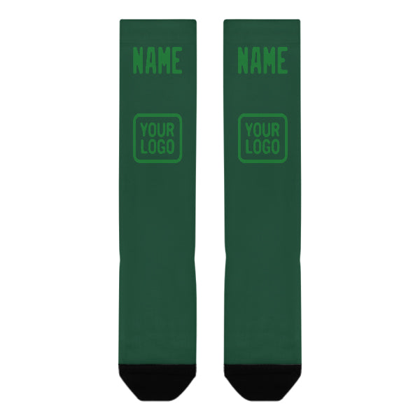 Custom Green Emerald Green Knee-High Sock