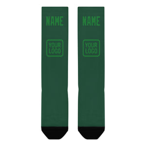 Custom Green Emerald Green Knee-High Sock