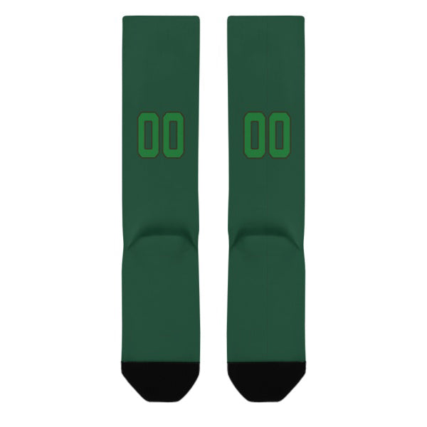 Custom Green Emerald Green Knee-High Sock
