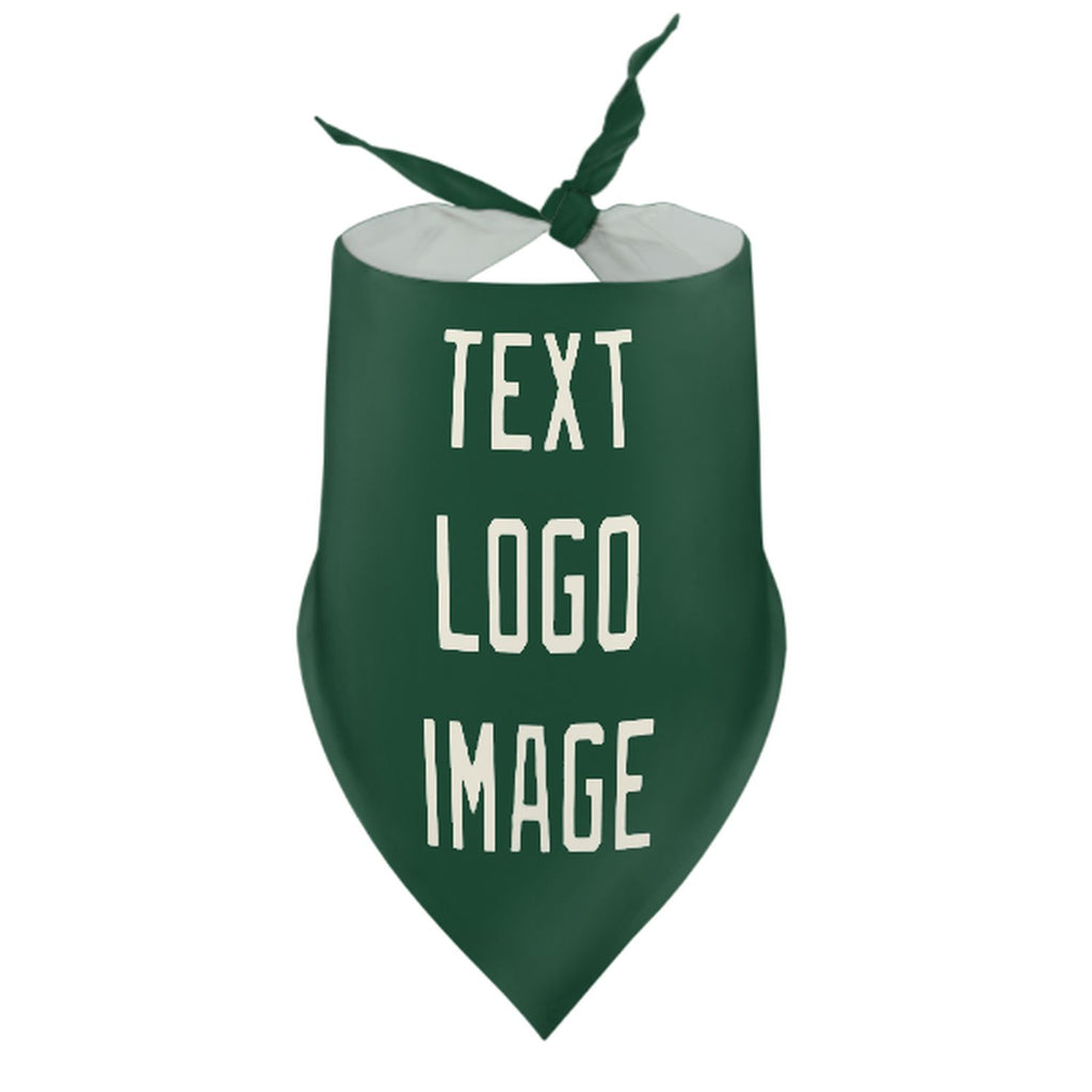 Custom Green Cream Pet Scarf