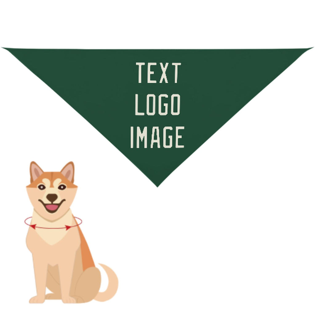 Custom Green Cream Pet Scarf