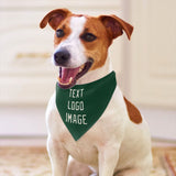 Custom Green Cream Pet Scarf