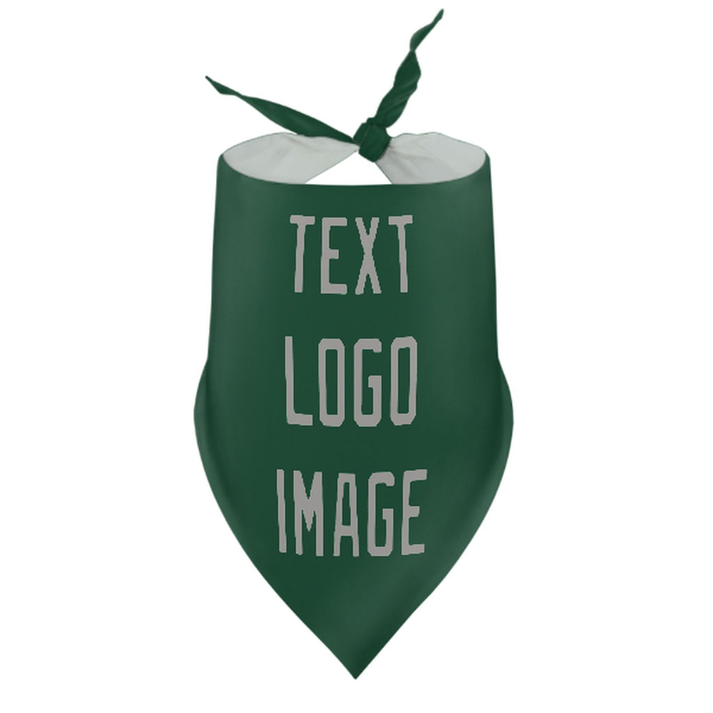 Custom Green Gray Pet Scarf