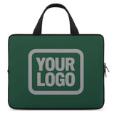 Custom Green Gray Laptop Bag