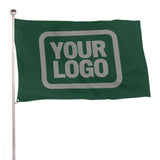 Custom Green Gray Flag