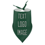 Custom Green Gray Pet Scarf