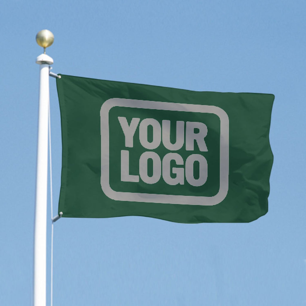 Custom Green Gray Flag