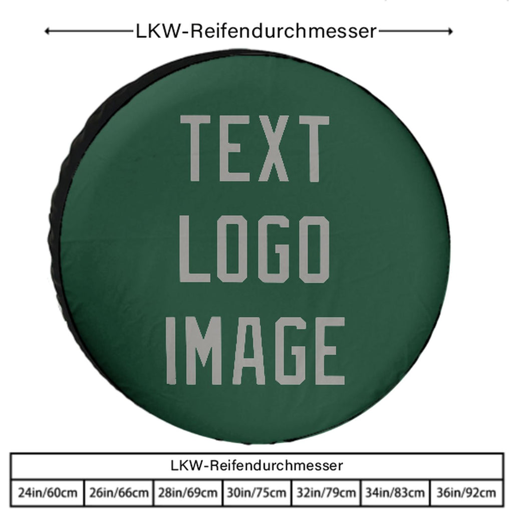 Custom Green Gray Truck Tires