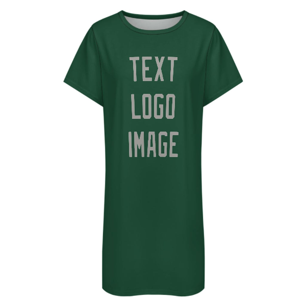 Custom Green Gray Nachthemd