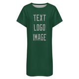 Custom Green Gray Nachthemd