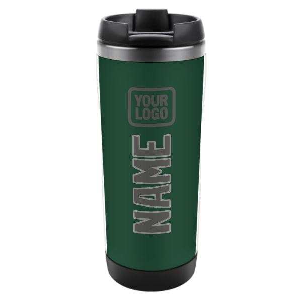 Custom Green Dark Grey Stainless Steel Water Cup