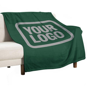 Custom Green Gray Blanket