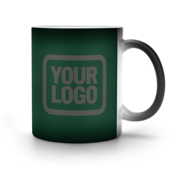 Custom Green Dark Grey Magic Mug