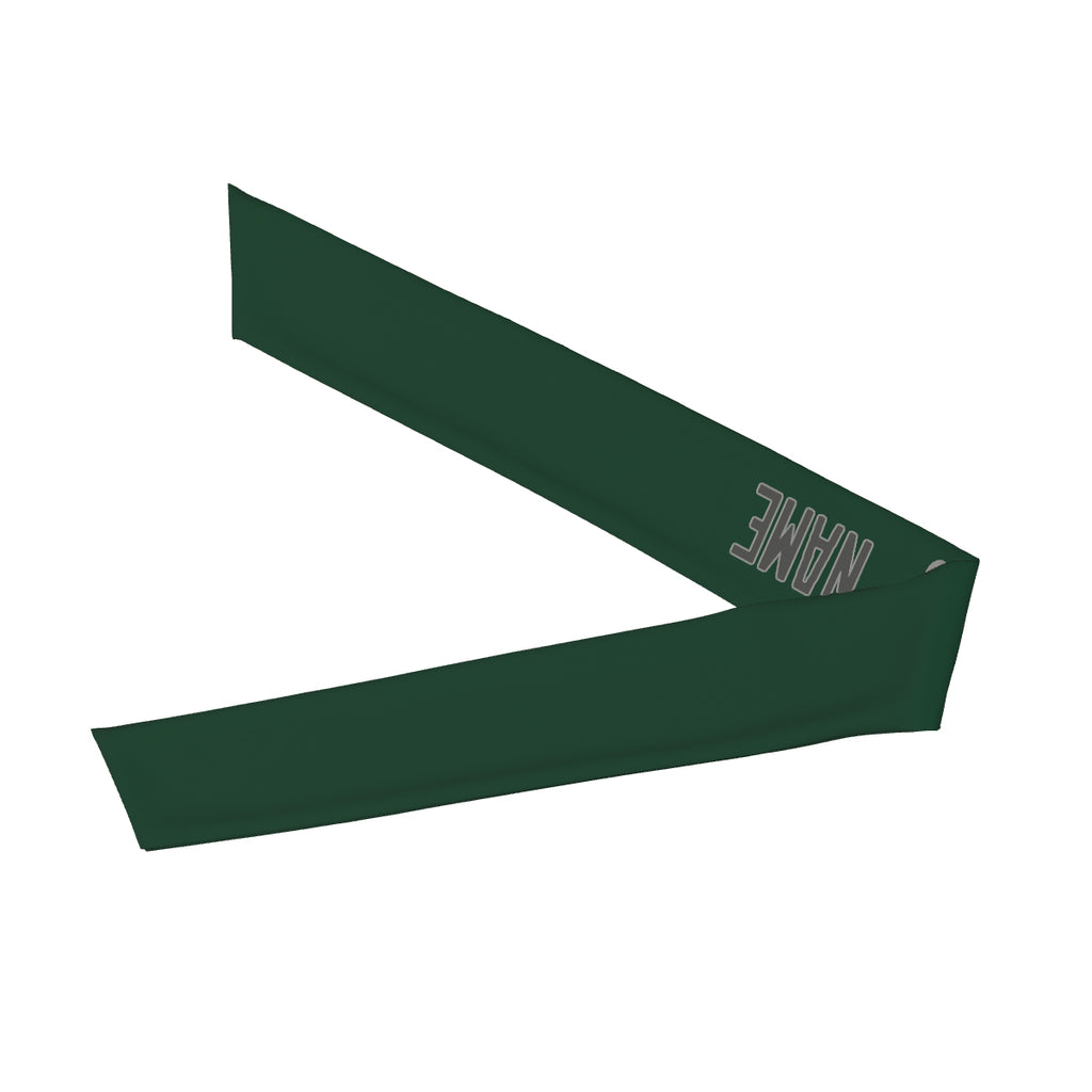 Custom Green Dark Grey Headband