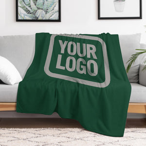 Custom Green Gray Blanket