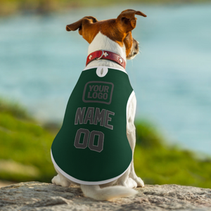 Custom Green Dark Grey Pet Vest