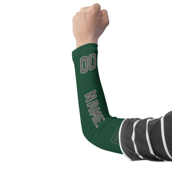 Custom Green Dark Grey Arm Sleeve