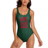 Custom Green Red Swimsuit