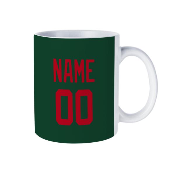 Custom Green Red Mug