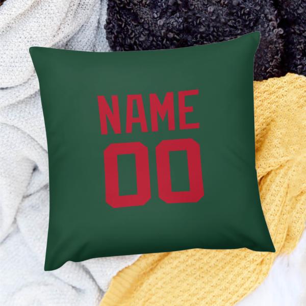 Custom Green Red Pillowcase