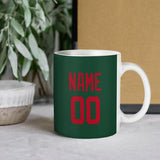 Custom Green Red Mug
