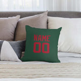 Custom Green Red Pillowcase