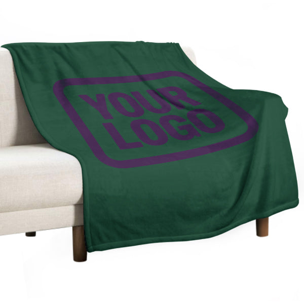 Custom Green Purple Blanket