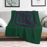 Custom Green Purple Blanket
