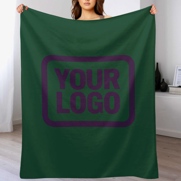 Custom Green Purple Blanket